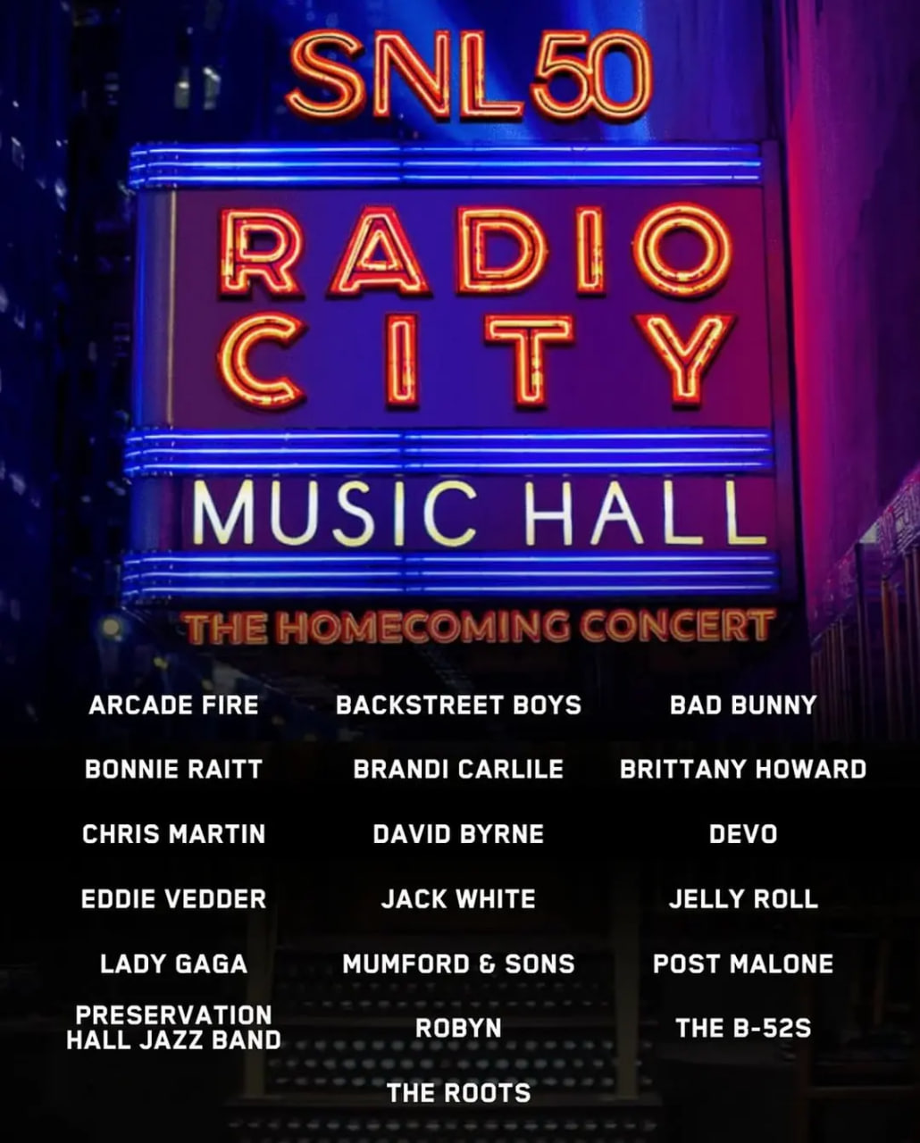 电影:周六夜现场50周年演唱会